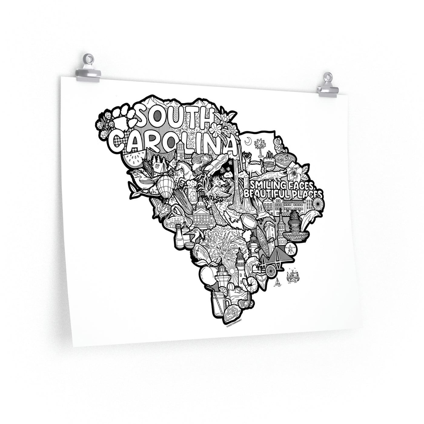 SC Doodle Premium Matte Horizontal Posters