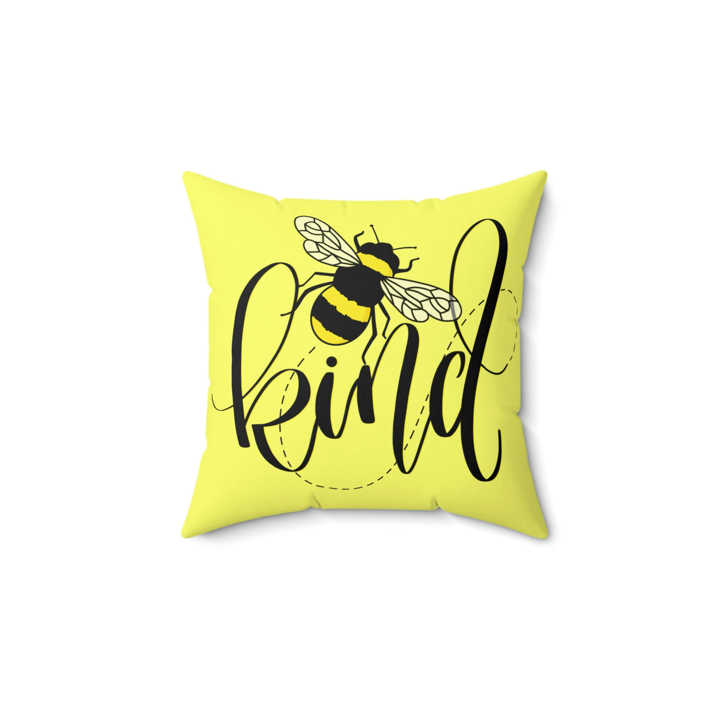 Bee Kind Spun Polyester Square Pillow