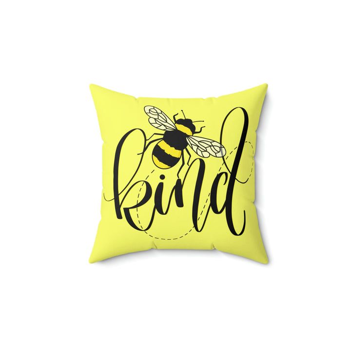 Bee Kind Spun Polyester Square Pillow