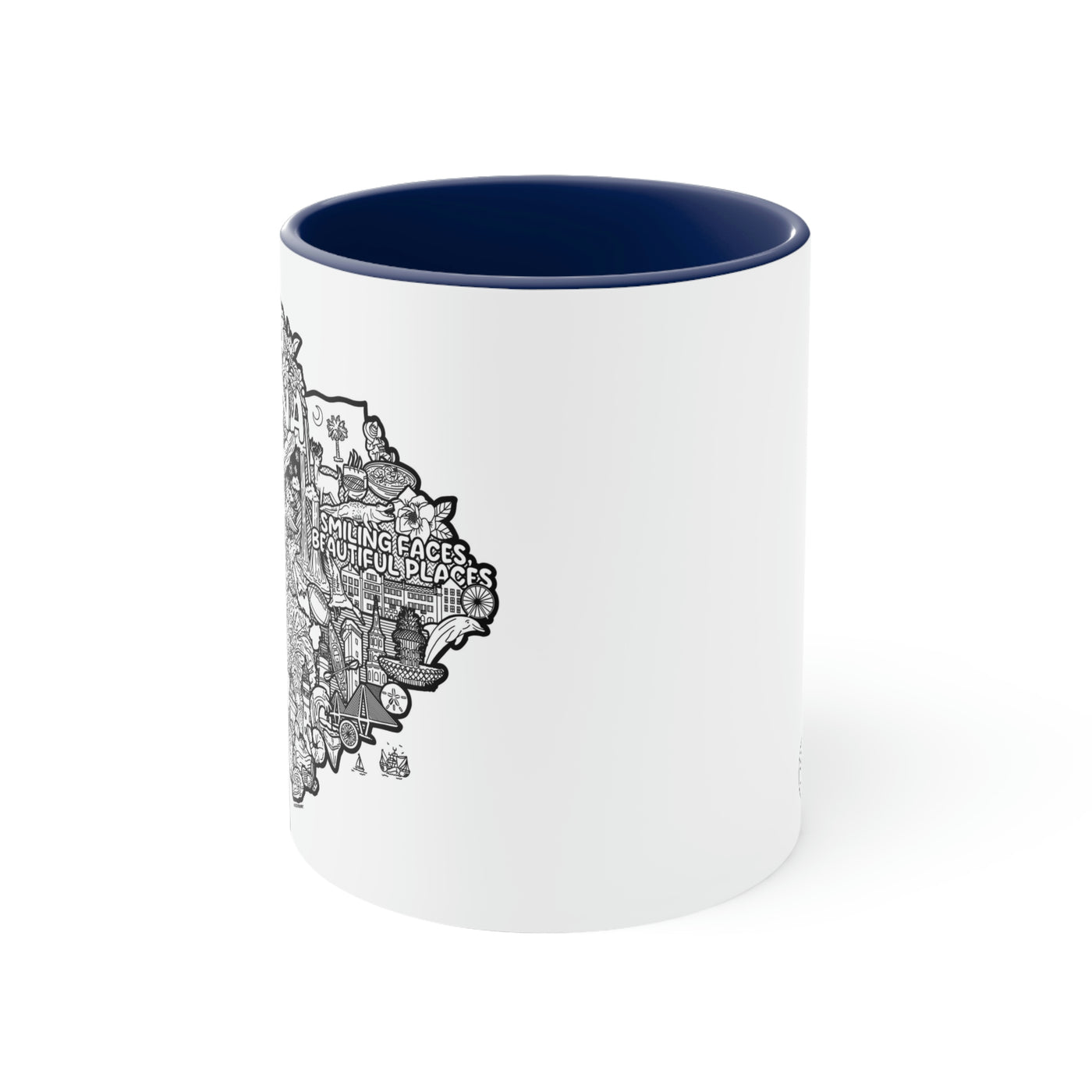 SC Doodle Accent Coffee Mug, 11oz