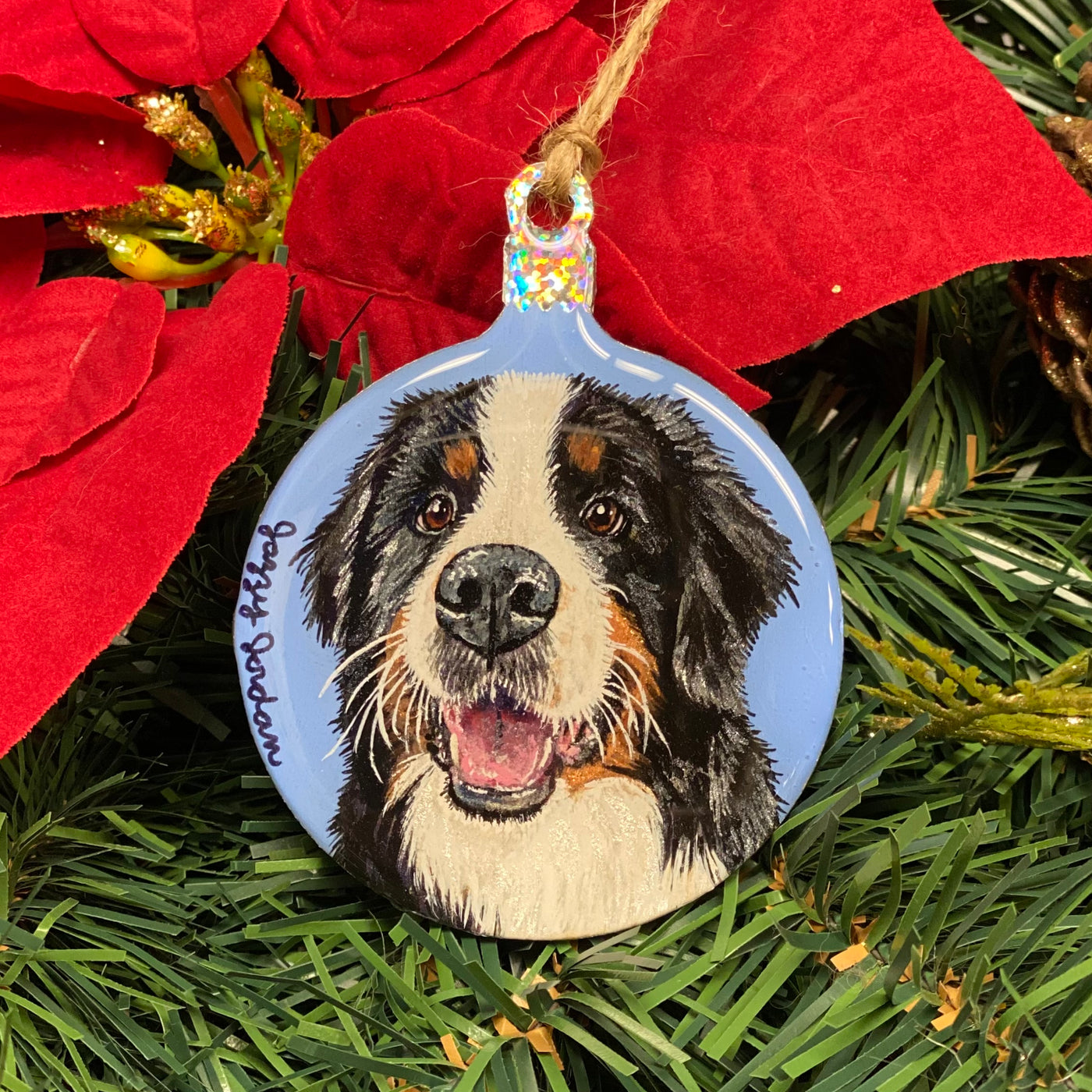 Custom Hand Painted Pet Portrait Ornaments!