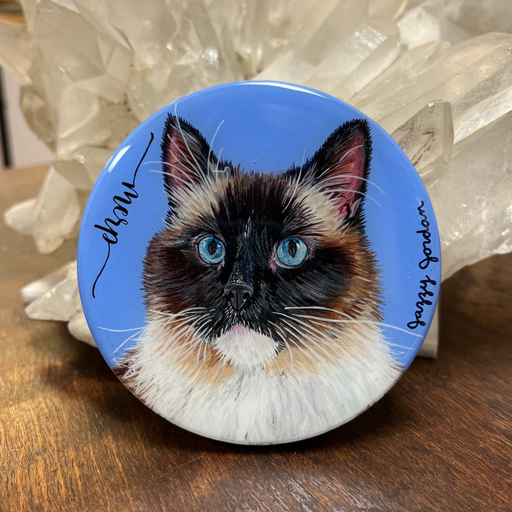 Custom Hand Painted Pet Portrait Coaster!