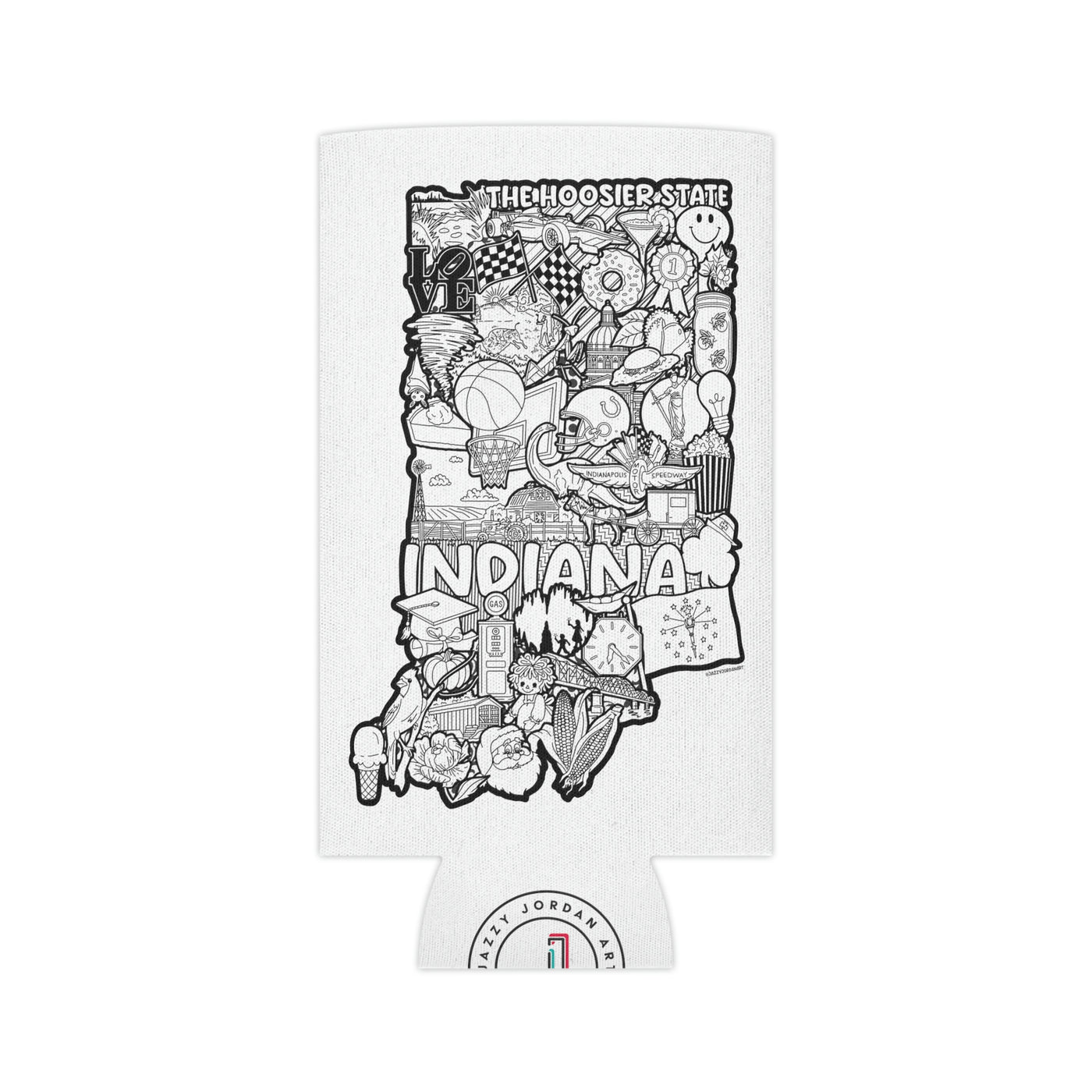 Indiana Doodle Can Koozie