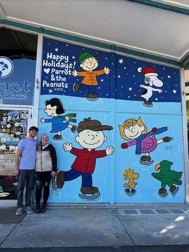 Colorful custom mural by Jazzy Jordan